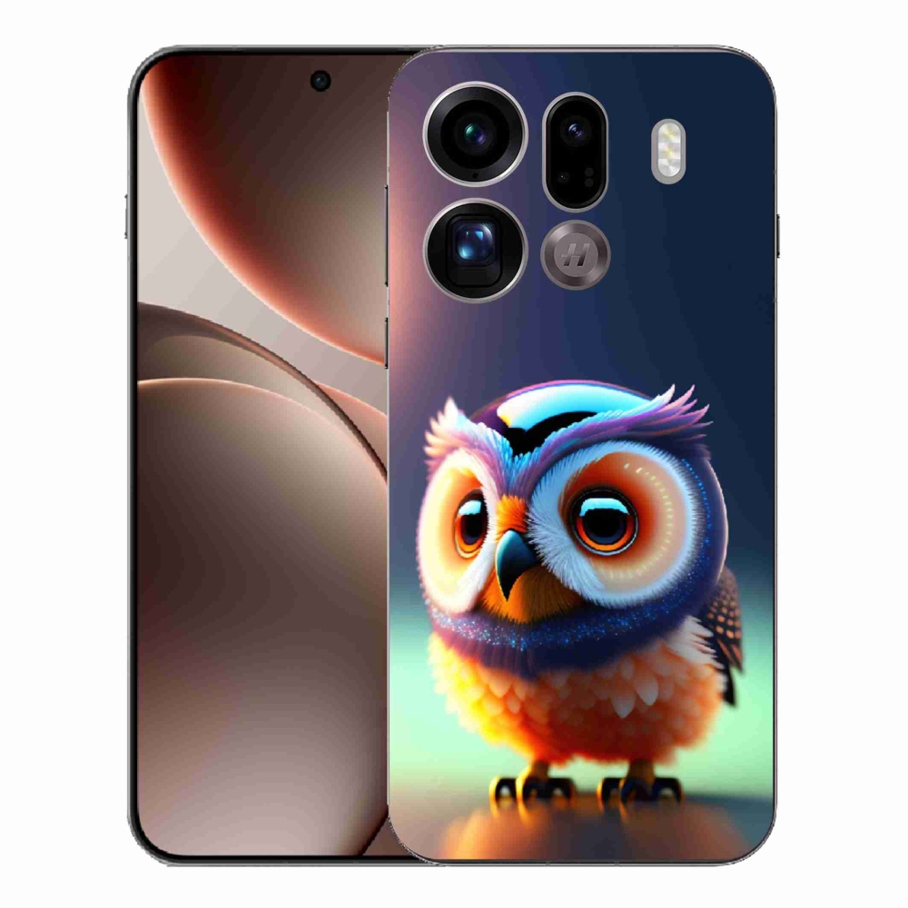 Gél borítás mmCase az Oppo Find X9 Pro készülékhez - bagoly