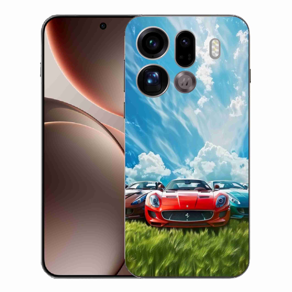 Gél borítás mmCase az Oppo Find X9 Pro számára - sportkocsik