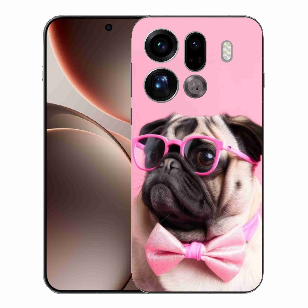 Gél borítás mmCase az Oppo Find X9 Pro készülékhez - stílusos mopsz