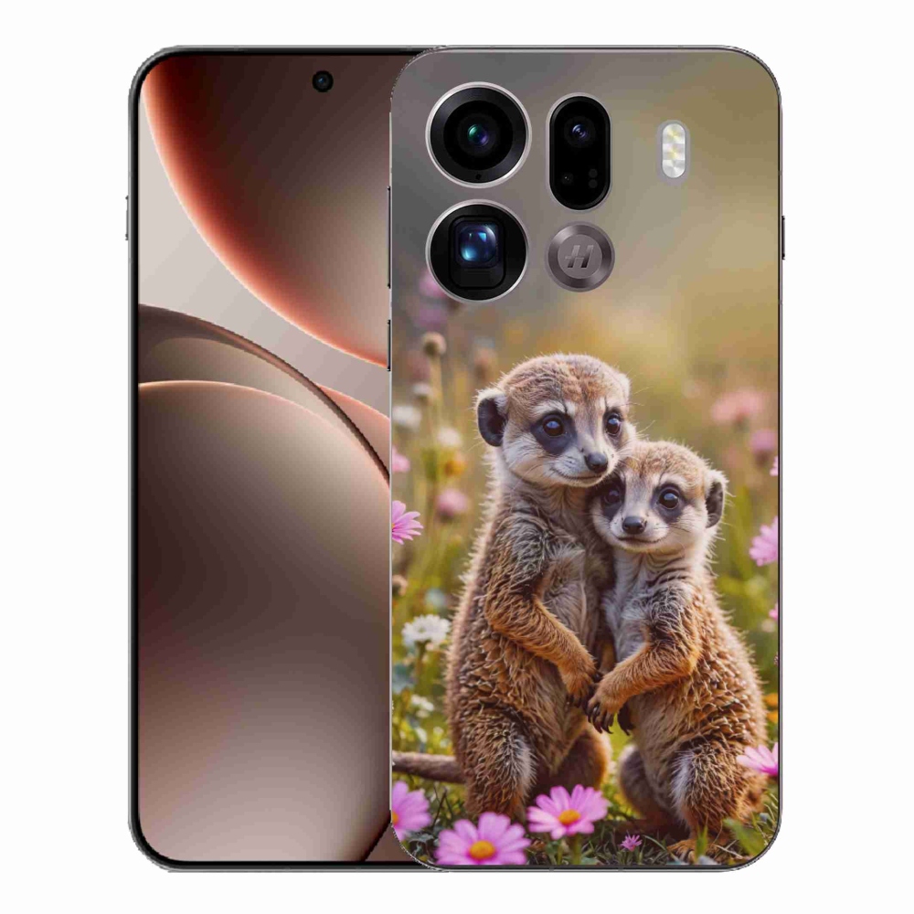 Gél borítás mmCase az Oppo Find X9 Pro számára - suricate duo