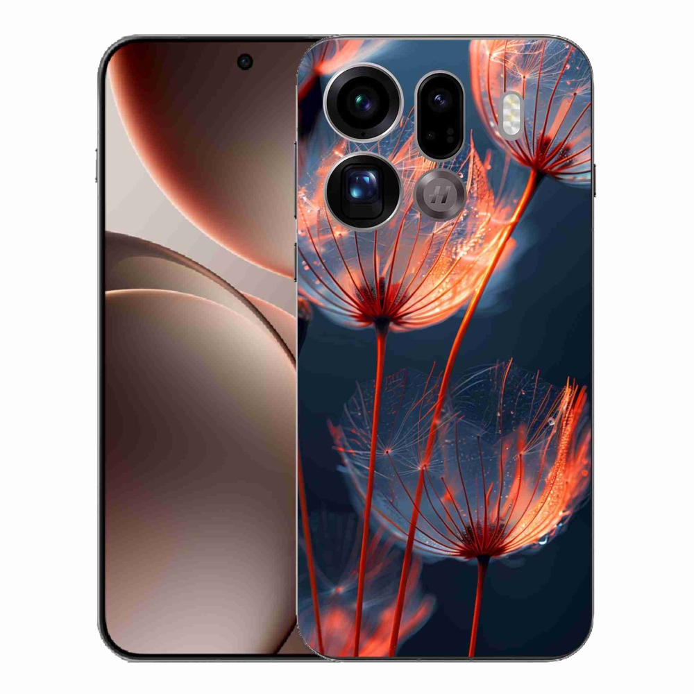 Zselés borítás mmCase az Oppo Find X9 Pro számára - világító pehely