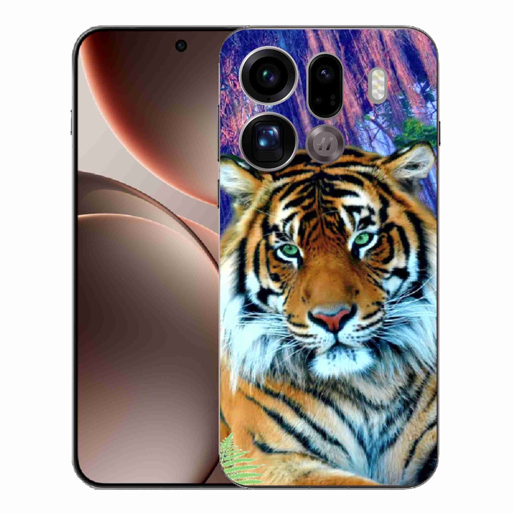 Zselés borítás mmCase az Oppo Find X9 Pro számára - tigris