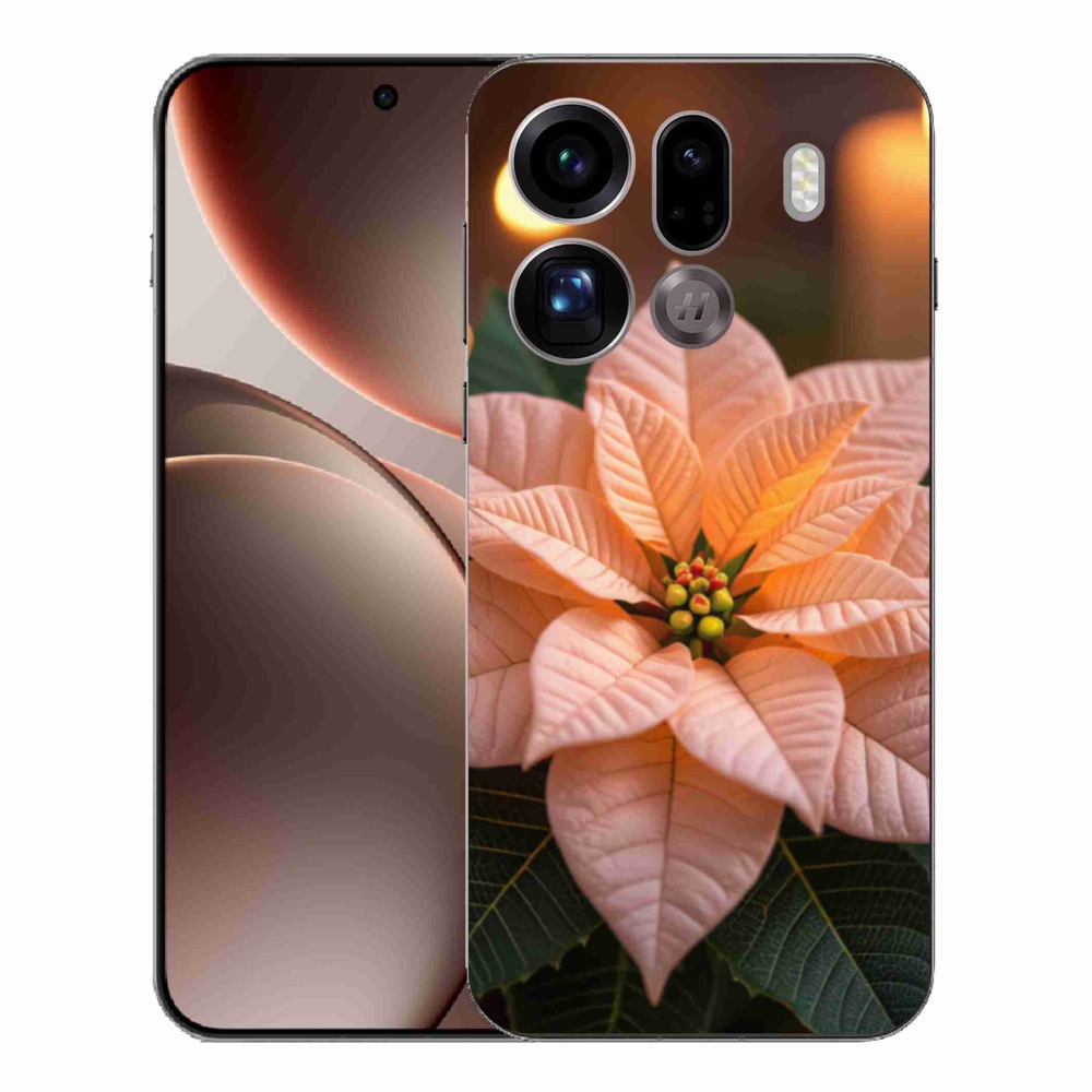 Gél borítás mmCase az Oppo Find X9 Pro készülékhez - mikulásvirág