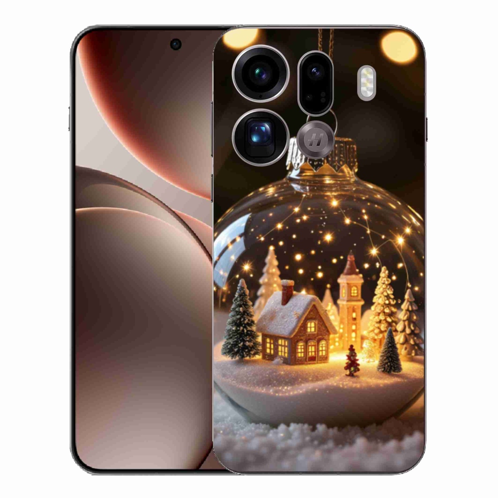 Gél borítás mmCase az Oppo Find X9 Pro számára - Karácsonyi golyók 3