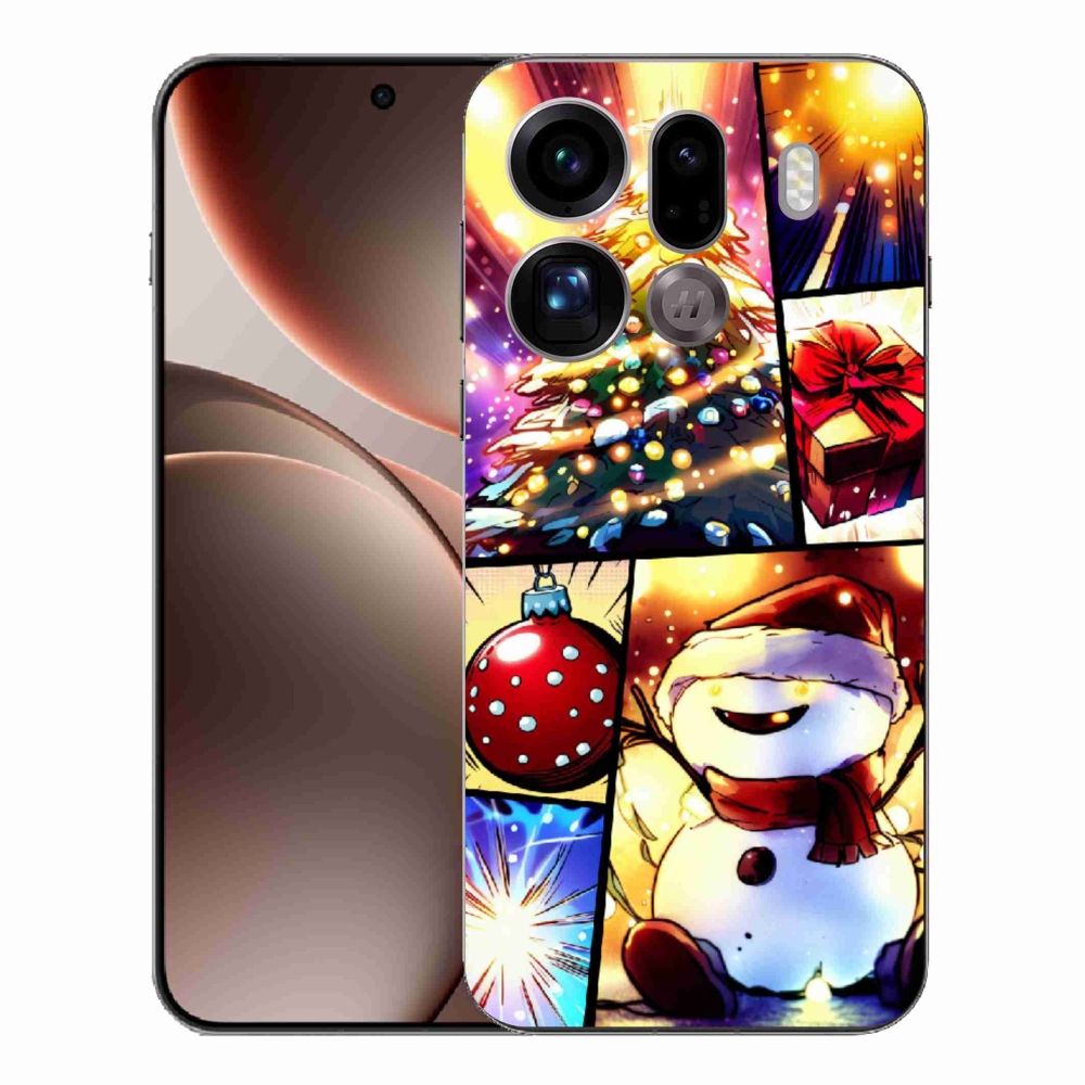 Gél borító mmCase az Oppo Find X9 Pro számára - Karácsonyi motívumok 1