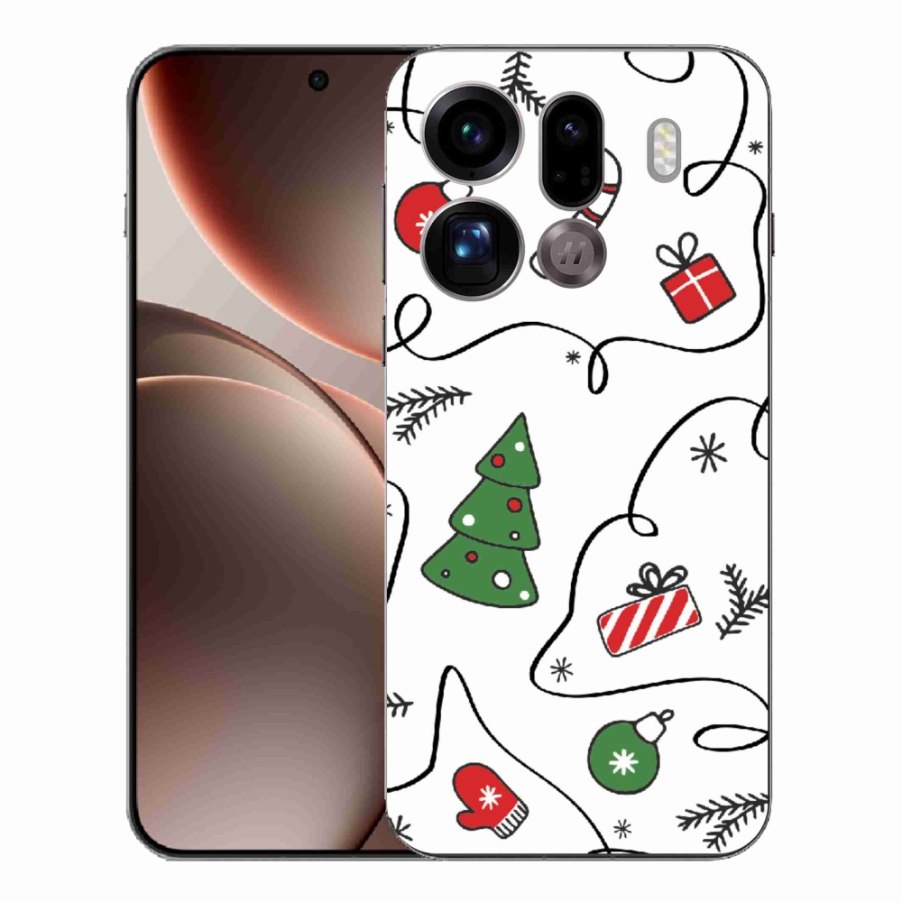 Gél borítás mmCase az Oppo Find X9 Pro számára - karácsonyi motívumok