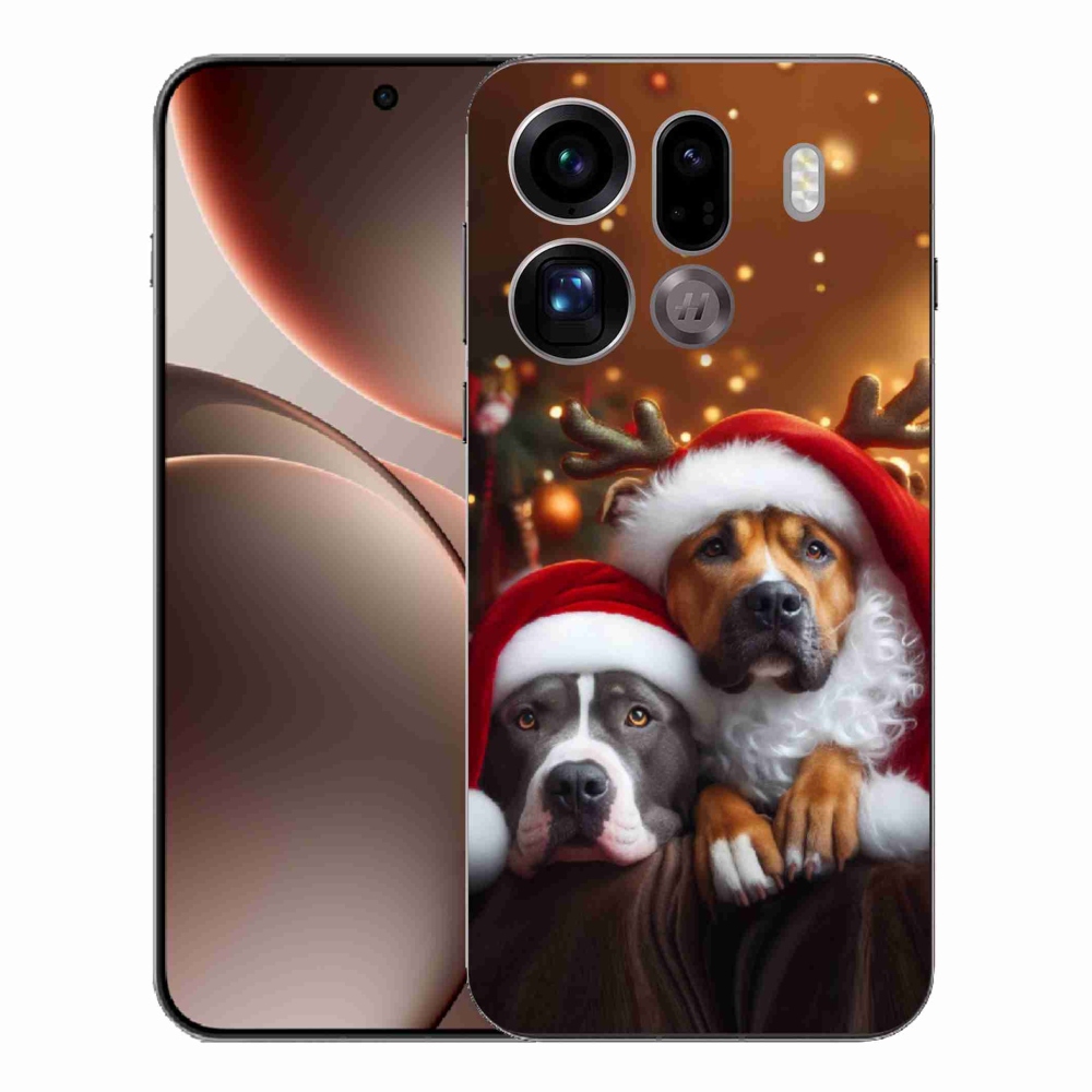 Gél borítás mmCase az Oppo Find X9 Pro számára - Karácsonyi kutyák