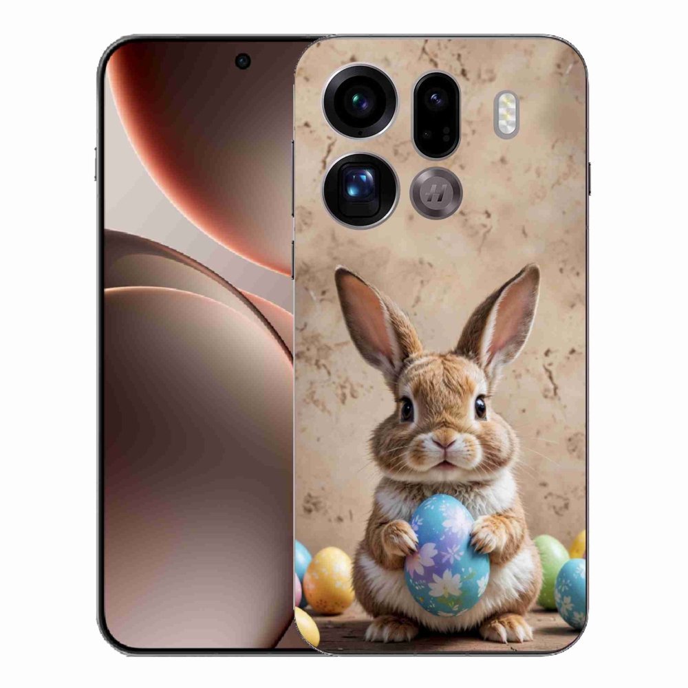 Gél borítás mmCase az Oppo Find X9 Pro számára - Húsvéti nyuszi