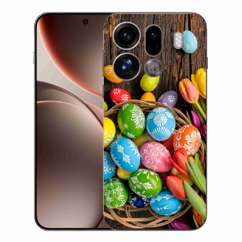 Gél borítás mmCase az Oppo Find X9 Pro számára - Húsvéti tojások