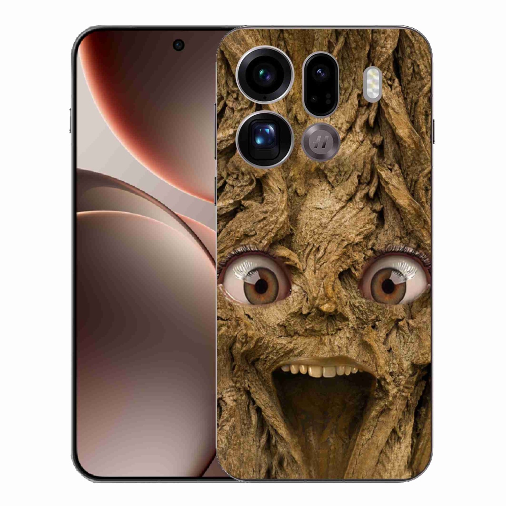 Gél borító mmCase az Oppo Find X9 Pro számára - boldog fa szemekkel