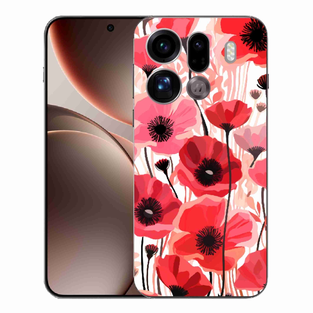 Gél borítás mmCase az Oppo Find X9 Pro készülékhez - mákos 1