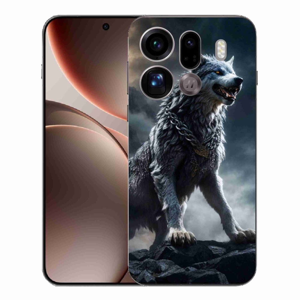 Gél borítás mmCase az Oppo Find X9 Pro készülékhez - farkas 1