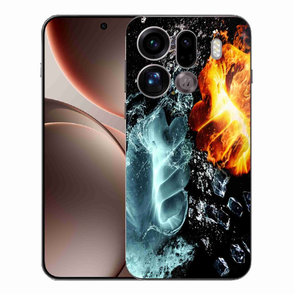 Gél borítás mmCase az Oppo Find X9 Pro számára - víz és tűz