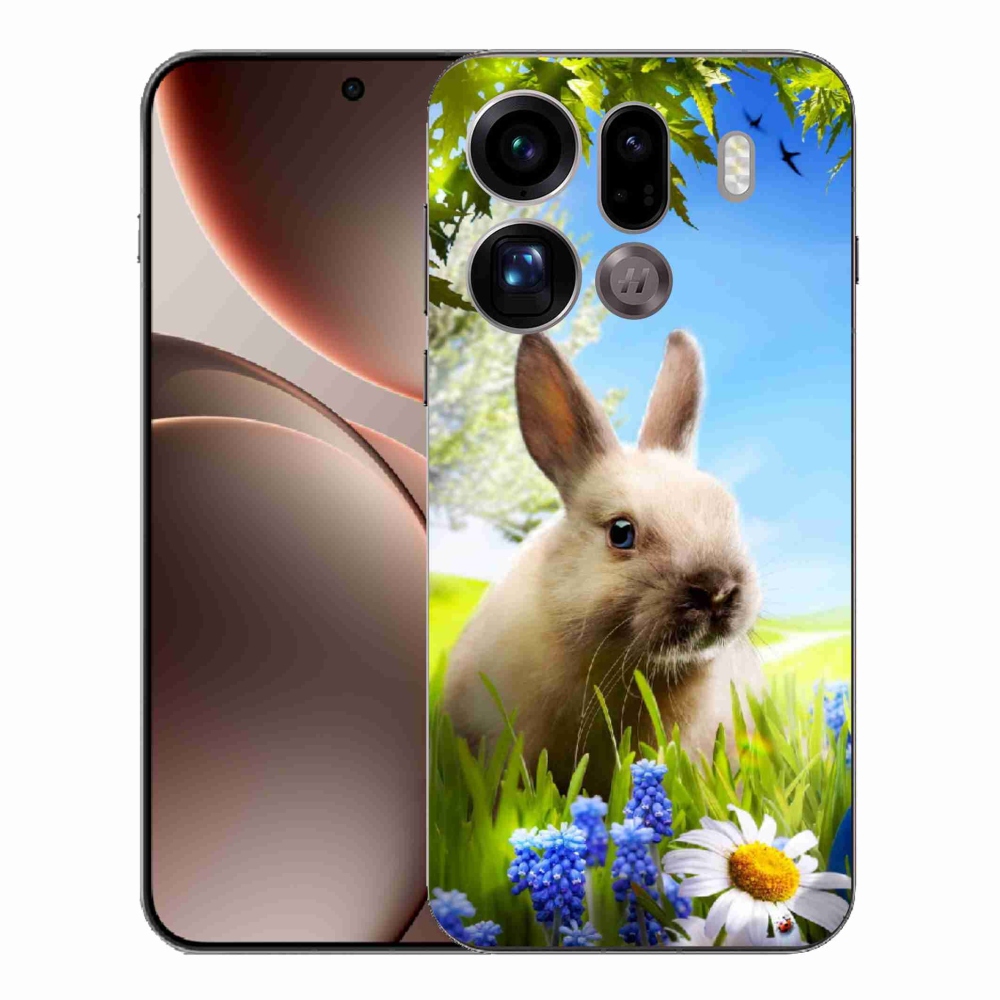 Gél borítás mmCase az Oppo Find X9 Pro készülékhez - nyuszi