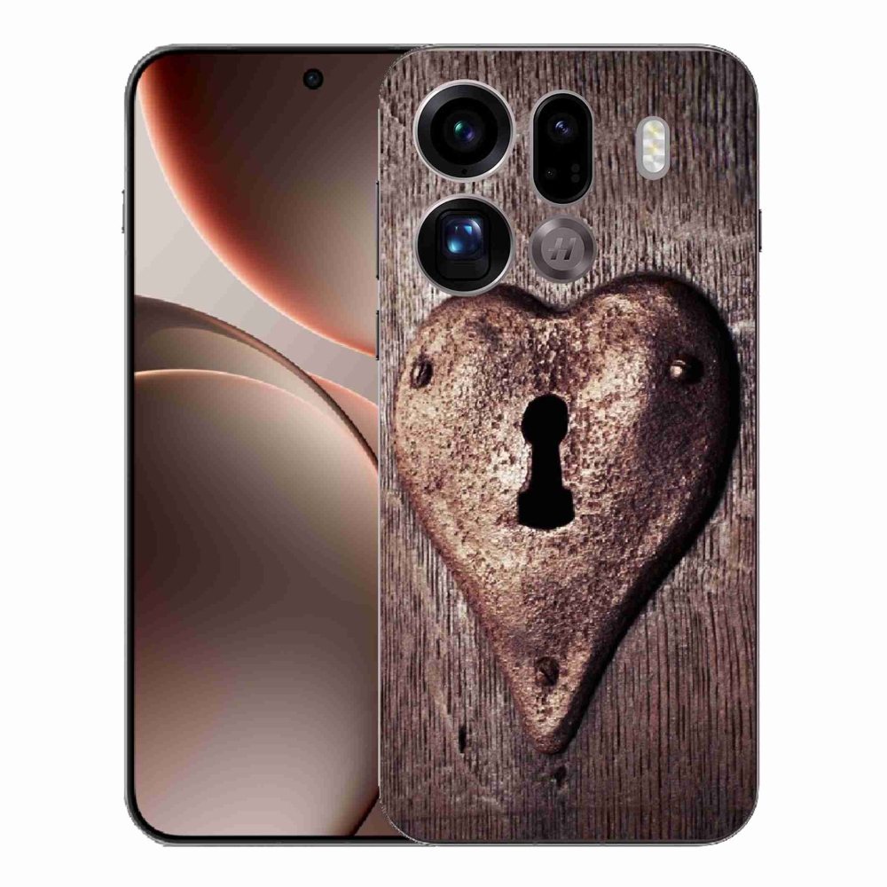 Gél borítás mmCase az Oppo Find X9 Pro számára - szív alakú zár