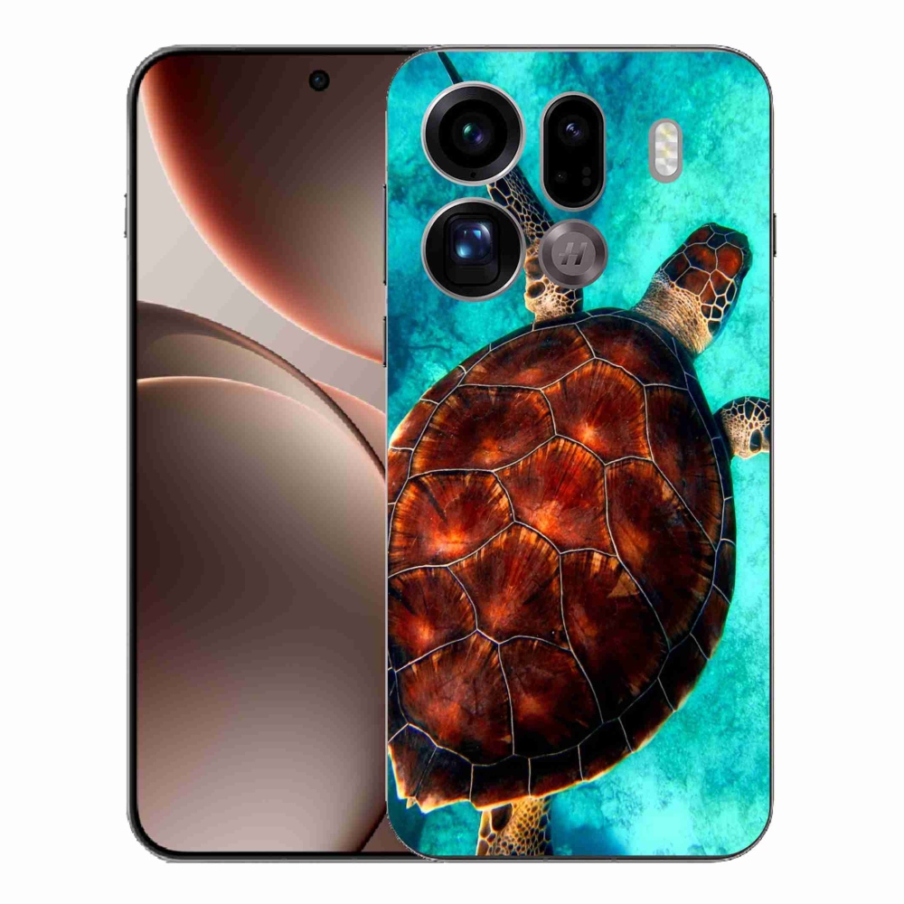 Gél borítás mmCase az Oppo Find X9 Pro készülékhez - teknősbéka