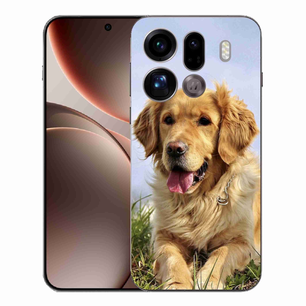 Gél borítás mmCase az Oppo Find X9 Pro számára - arany retriever
