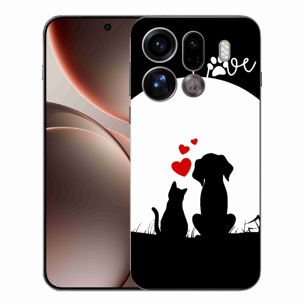 Gél borítás mmCase az Oppo Find X9 Pro számára - állati szeretet