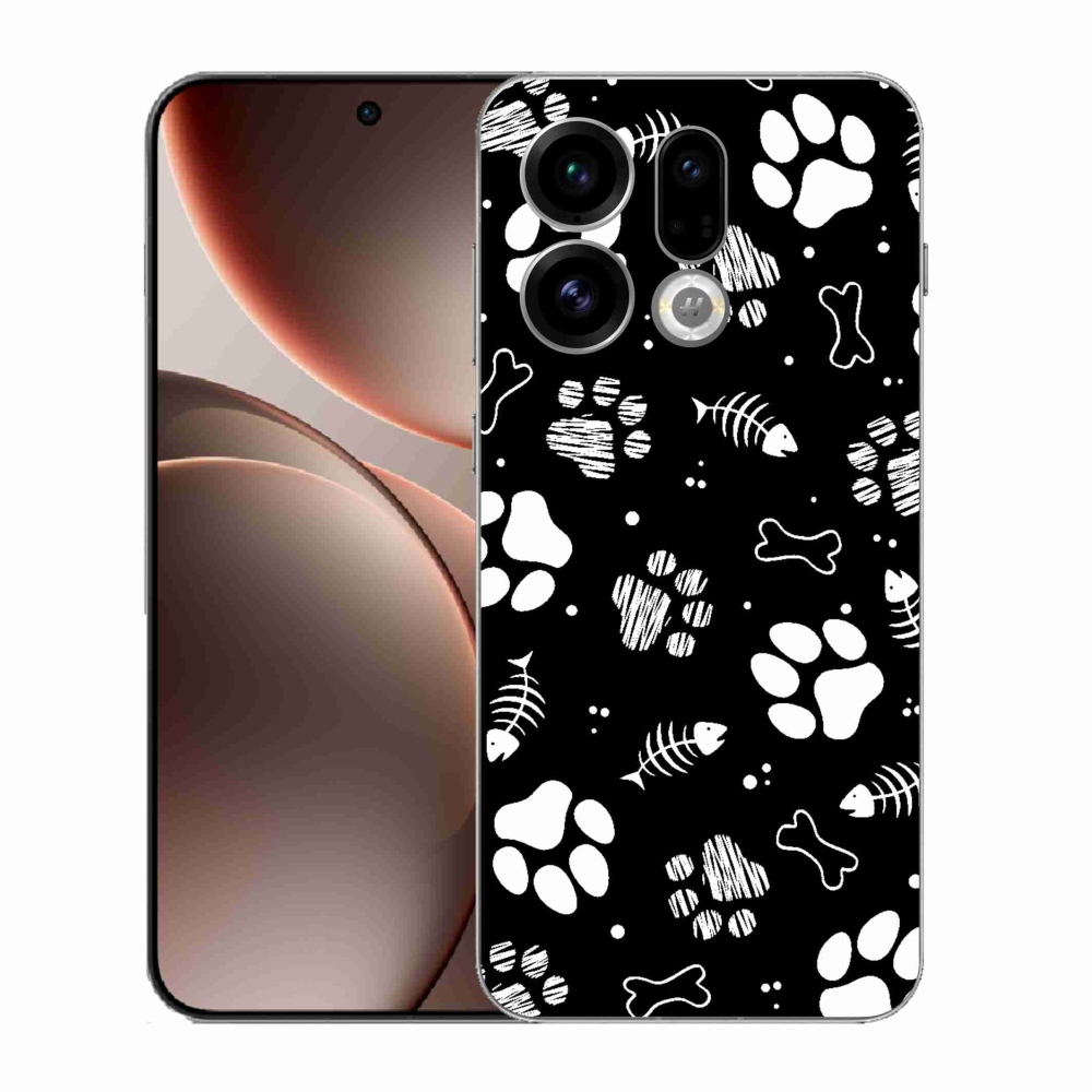 Gél borítás mmCase az Oppo Find X9-hez - kutyamancsok