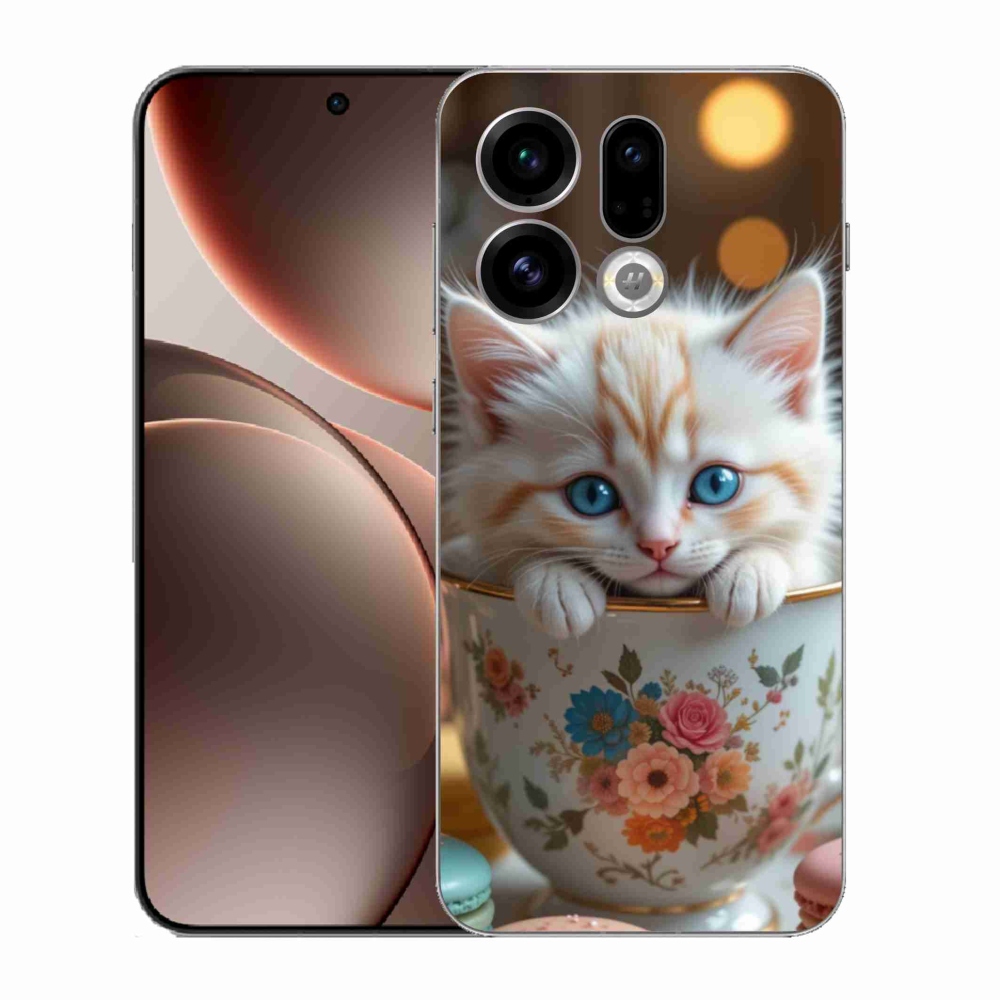 Gél borító mmCase az Oppo Find X9-hez - aranyos cica 6