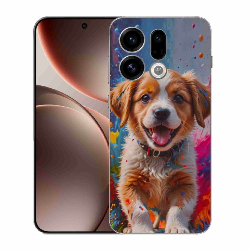 Gél borító mmCase az Oppo Find X9-hez - aranyos kiskutya 3