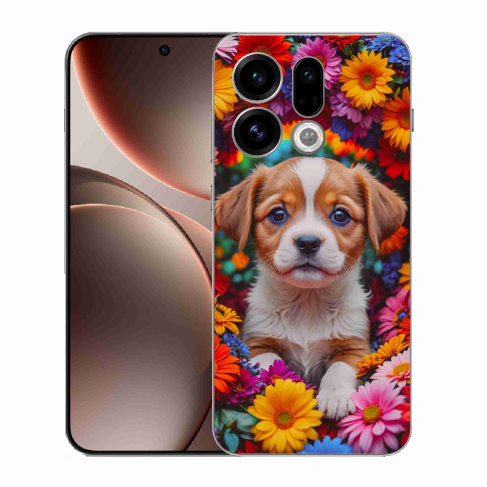 Gél borítás mmCase az Oppo Find X9-hez - aranyos kiskutya