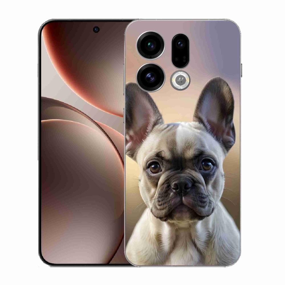 Gél borító mmCase az Oppo Find X9-hez - aranyos francia bulldog