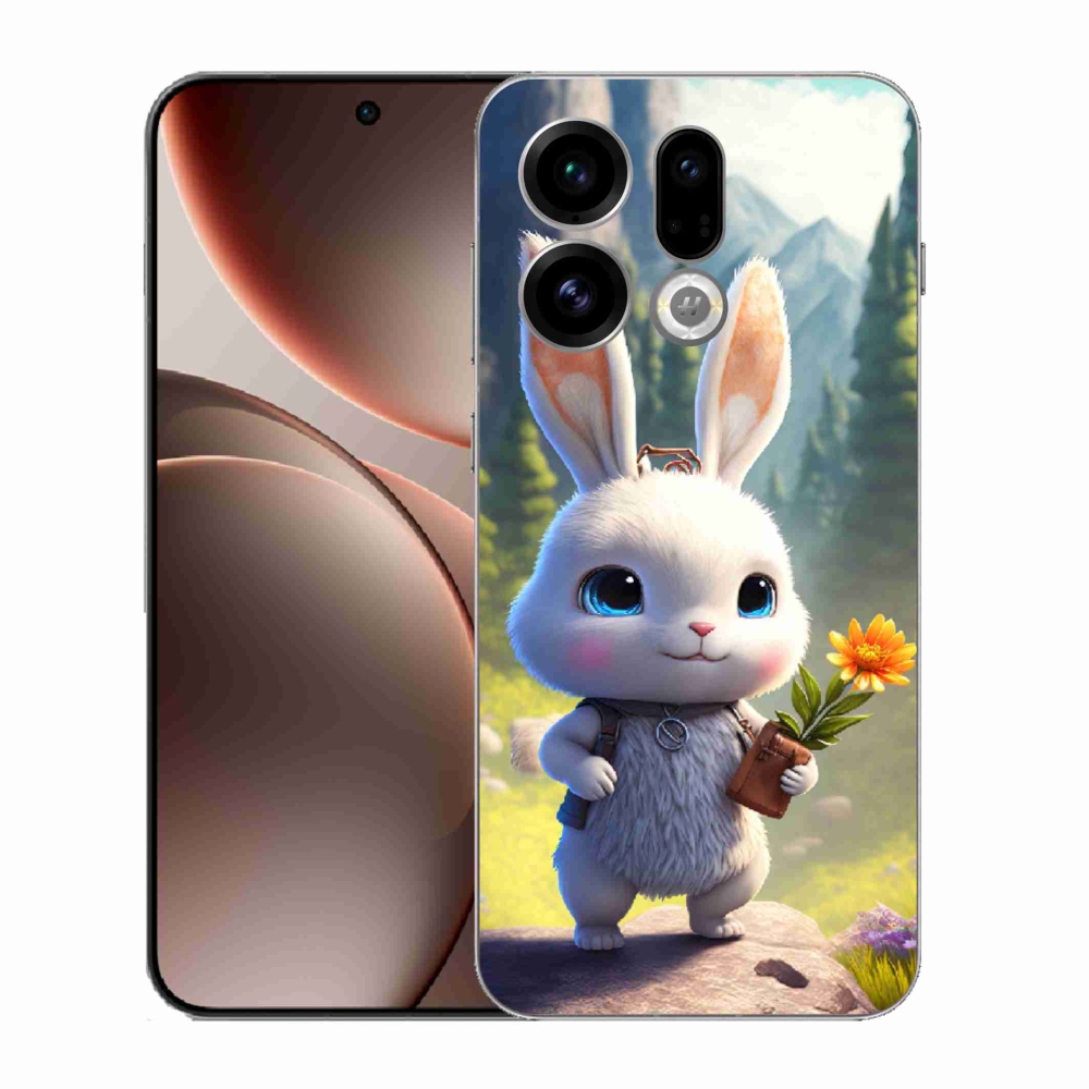 Gél borítás mmCase az Oppo Find X9 számára - aranyos nyuszi