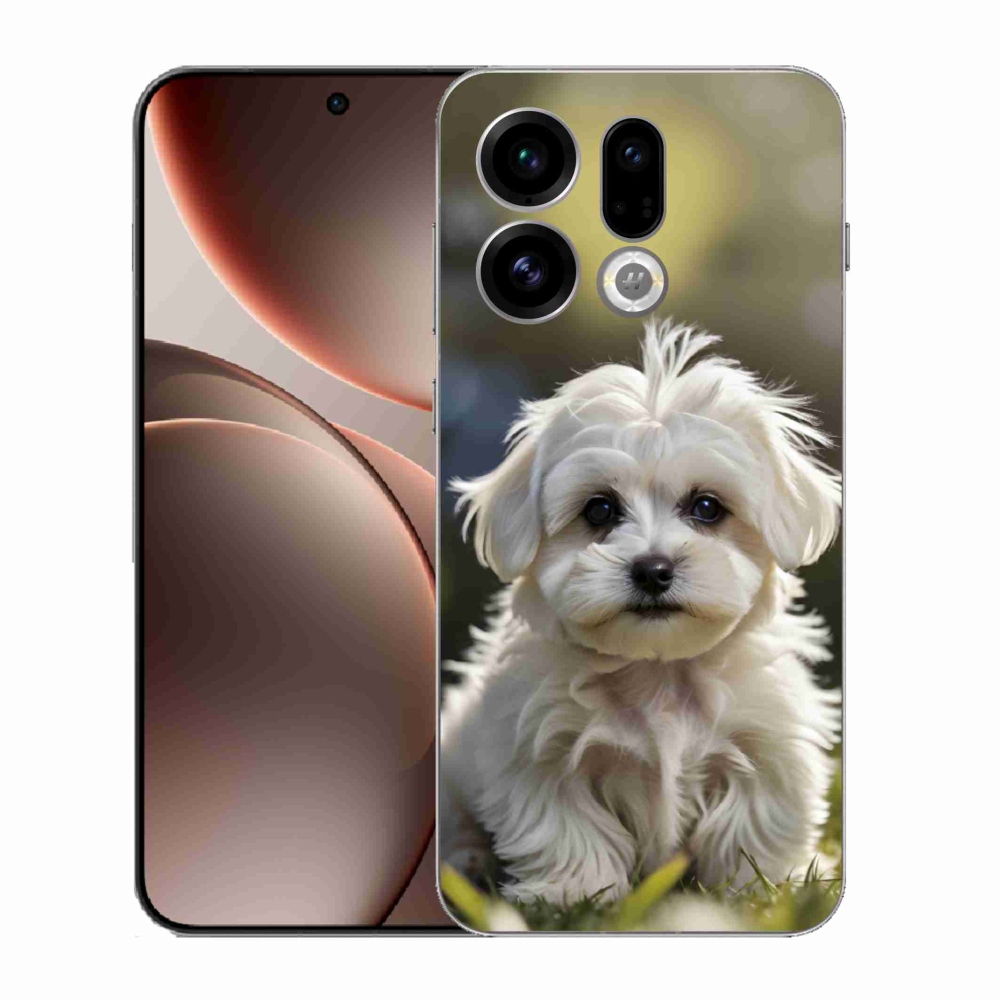 Gél borítás mmCase az Oppo Find X9-hez - aranyos máltai kutya