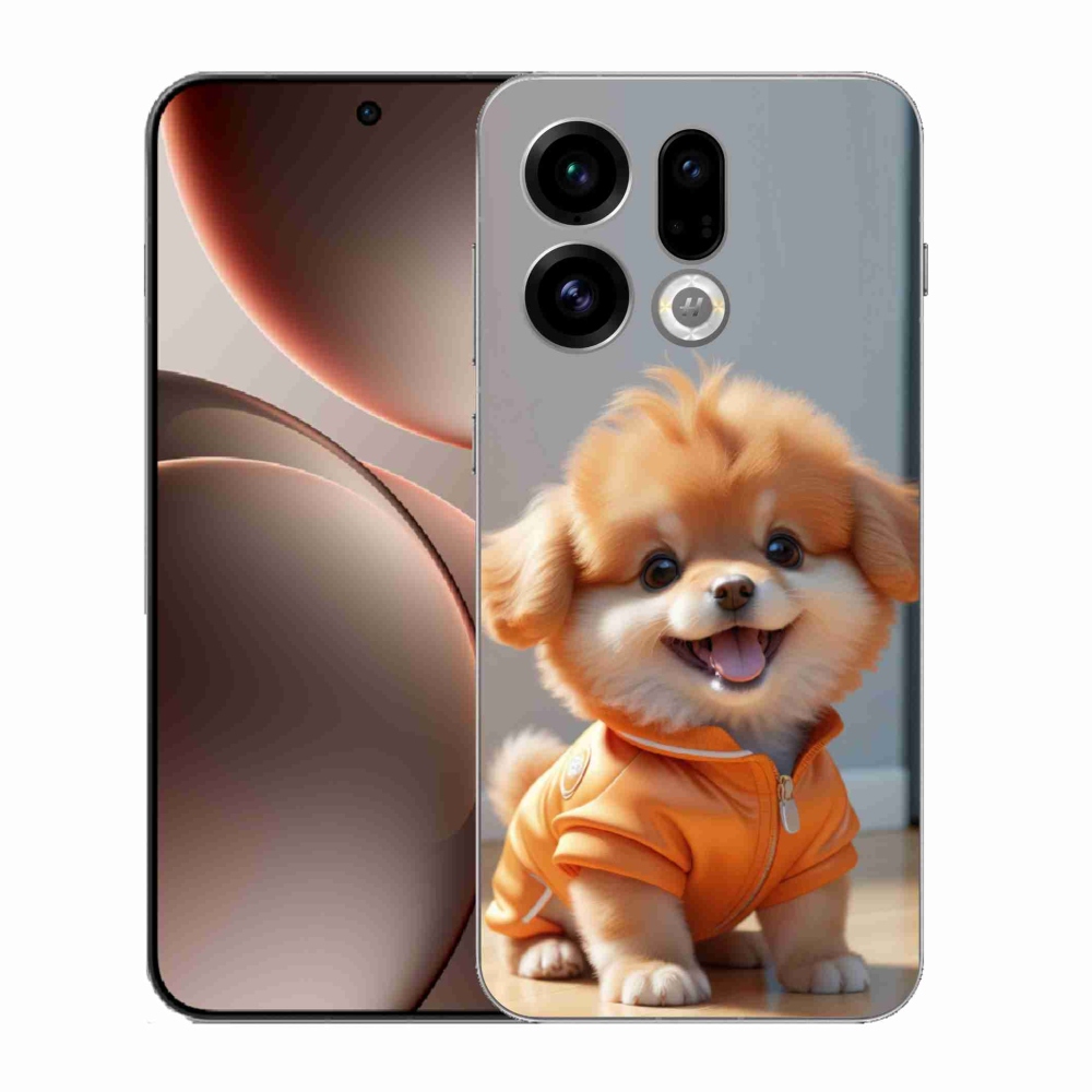 Gél borítás mmCase az Oppo Find X9-hez - aranyos pomerániai pulóverben