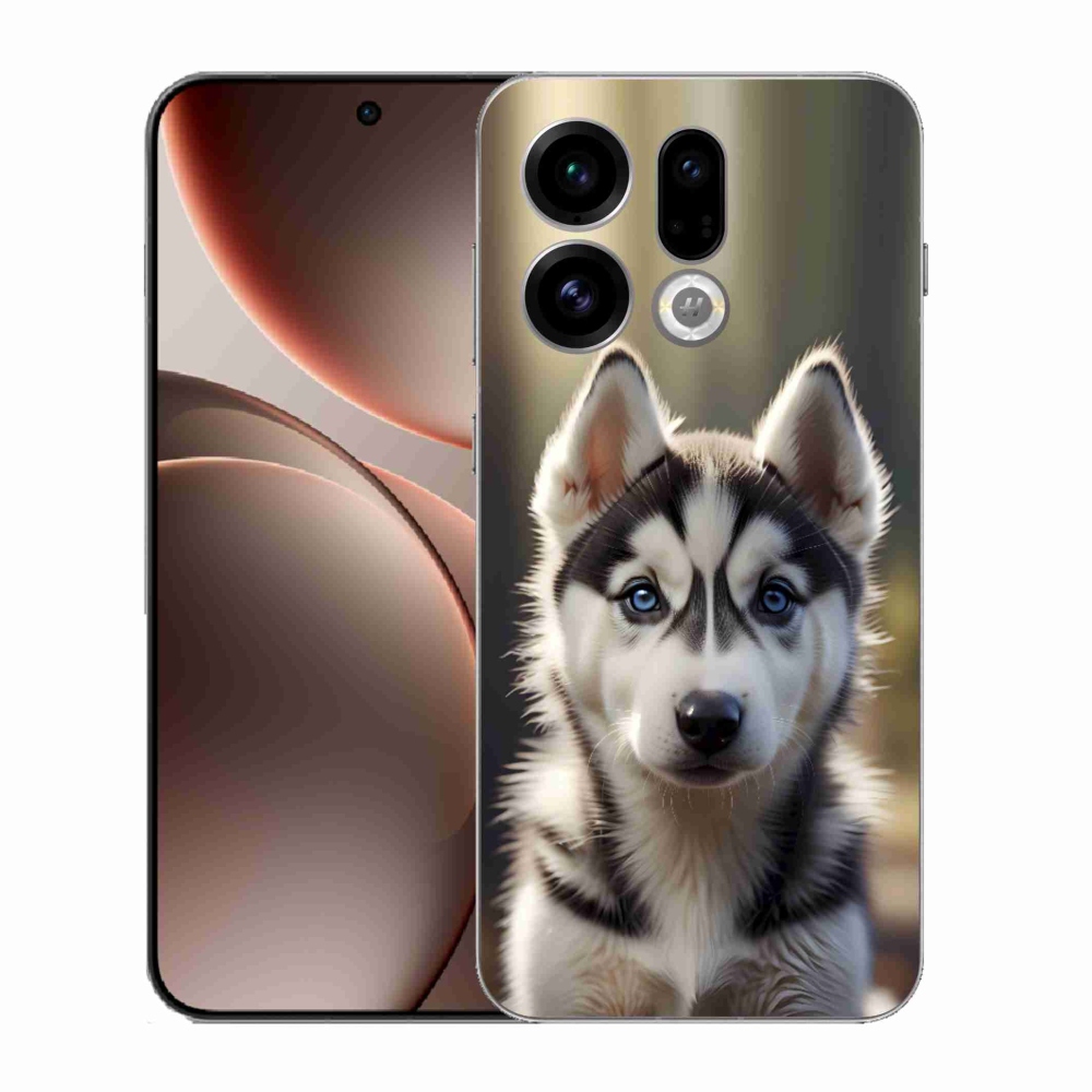 Gél borítás mmCase az Oppo Find X9-hez - aranyos szibériai husky