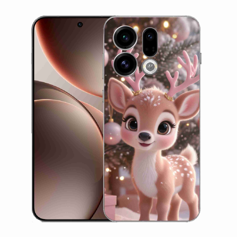 Gél borítás mmCase az Oppo Find X9 számára - aranyos rénszarvas