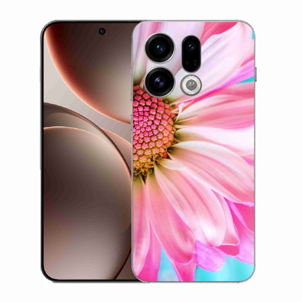 Gél borítás mmCase az Oppo Find X9-hez - rózsaszín virág