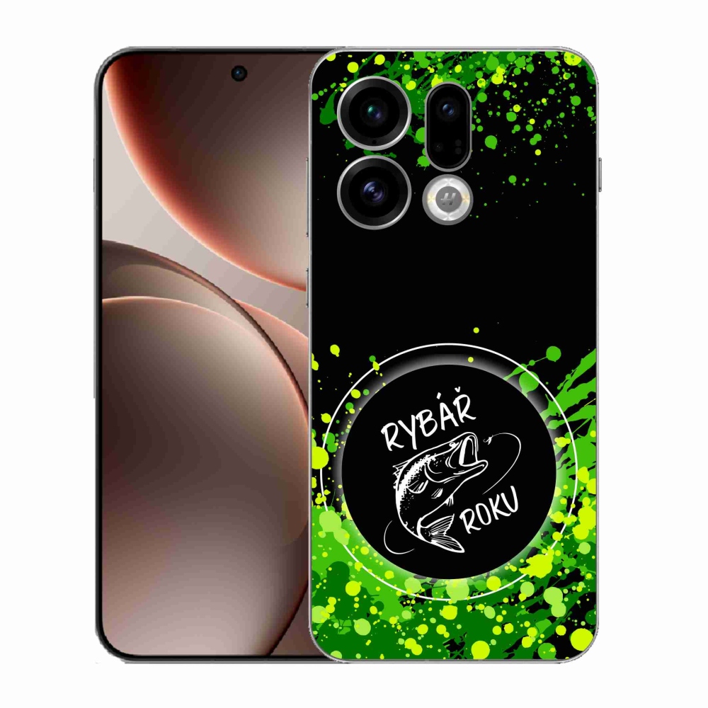 Gél borítás mmCase az Oppo Find X9-hez - az év halászának fekete háttere