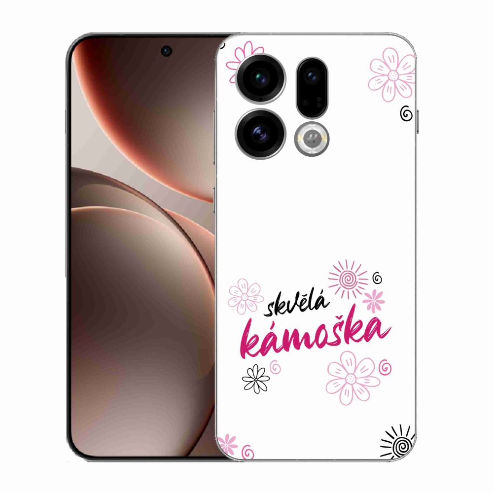 Gél borító mmCase az Oppo Find X9-en - nagyszerű haver fehér háttérrel