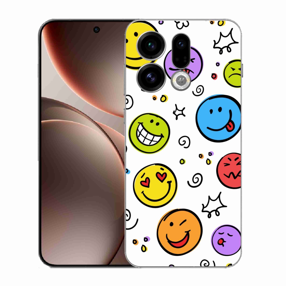 Gél borítás mmCase az Oppo Find X9 számára - smiley-k