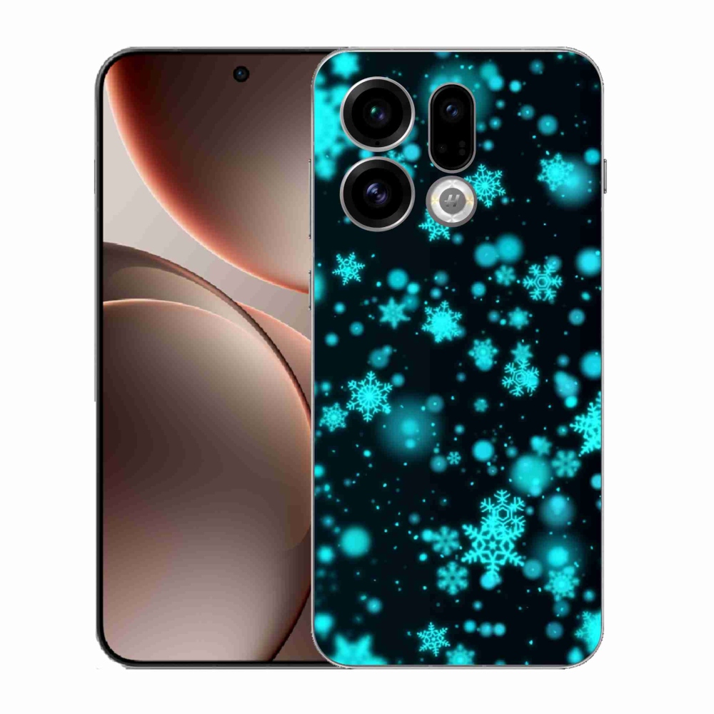 Gél borítás mmCase az Oppo Find X9-hez - hópelyhek 1