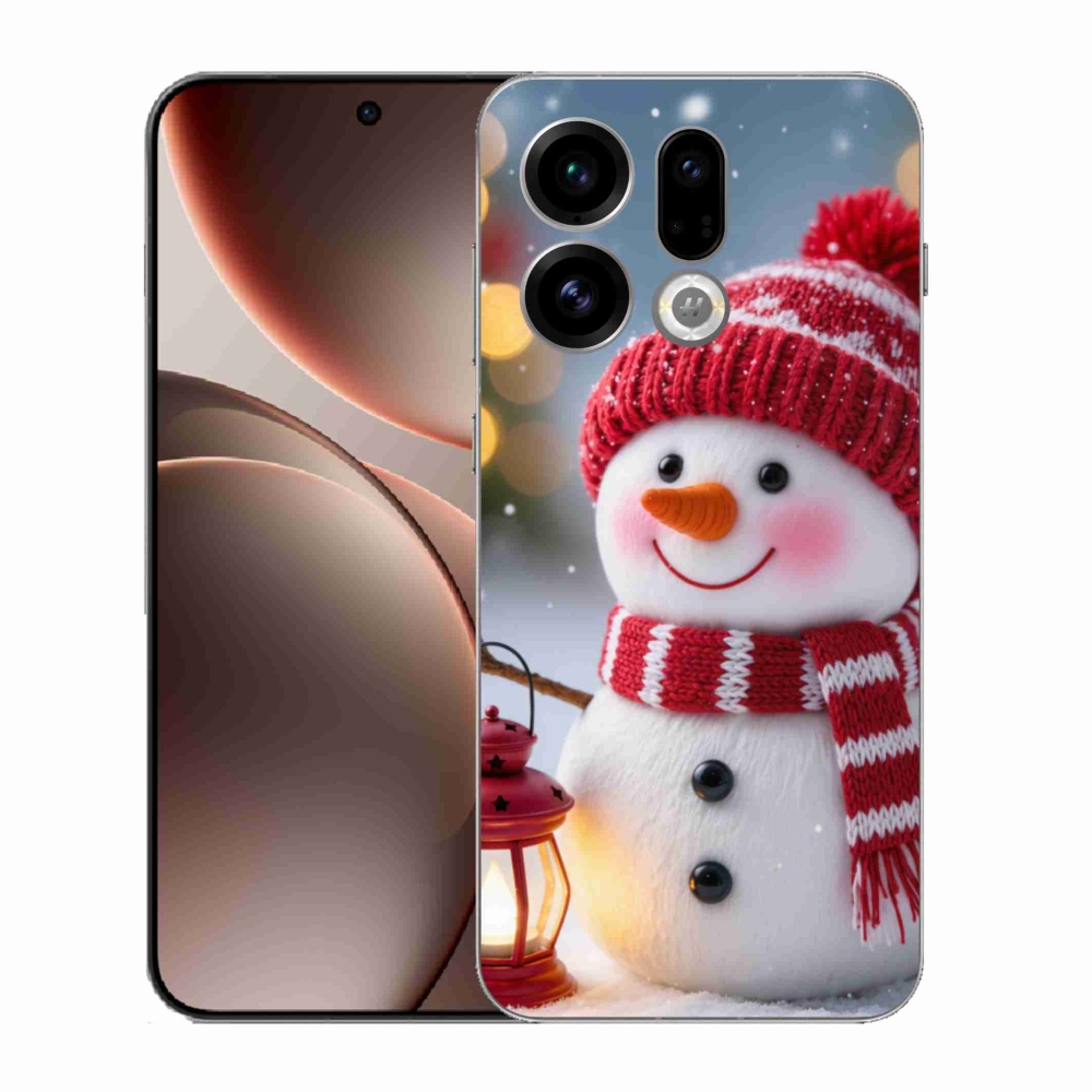 Gél borító mmCase az Oppo Find X9-hez - hóember 2