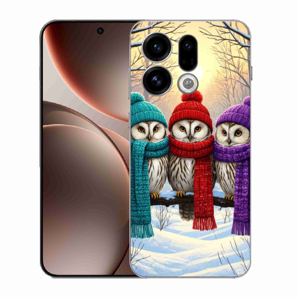 Gél borító mmCase az Oppo Find X9-hez - bagoly barátok