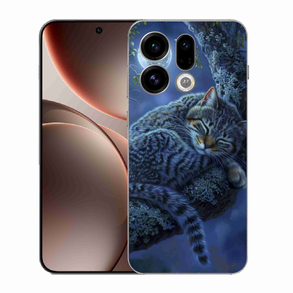 Gél borítás mmCase az Oppo Find X9-hez - alvó macska