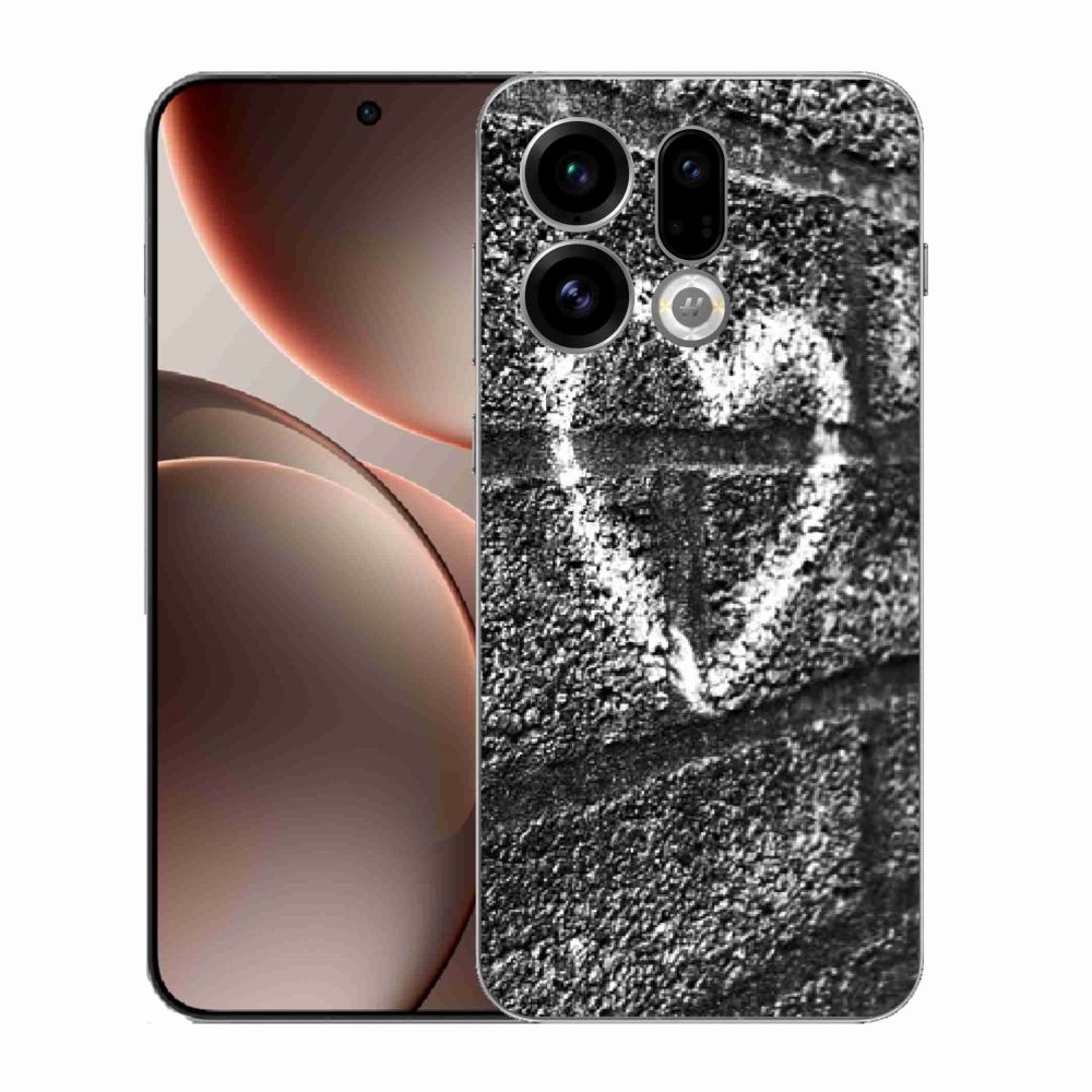 Gél borítás mmCase az Oppo Find X9-hez - szív a falon