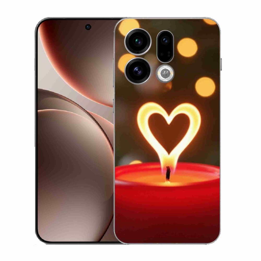 Gél borítás mmCase az Oppo Find X9-hez - láng szíve