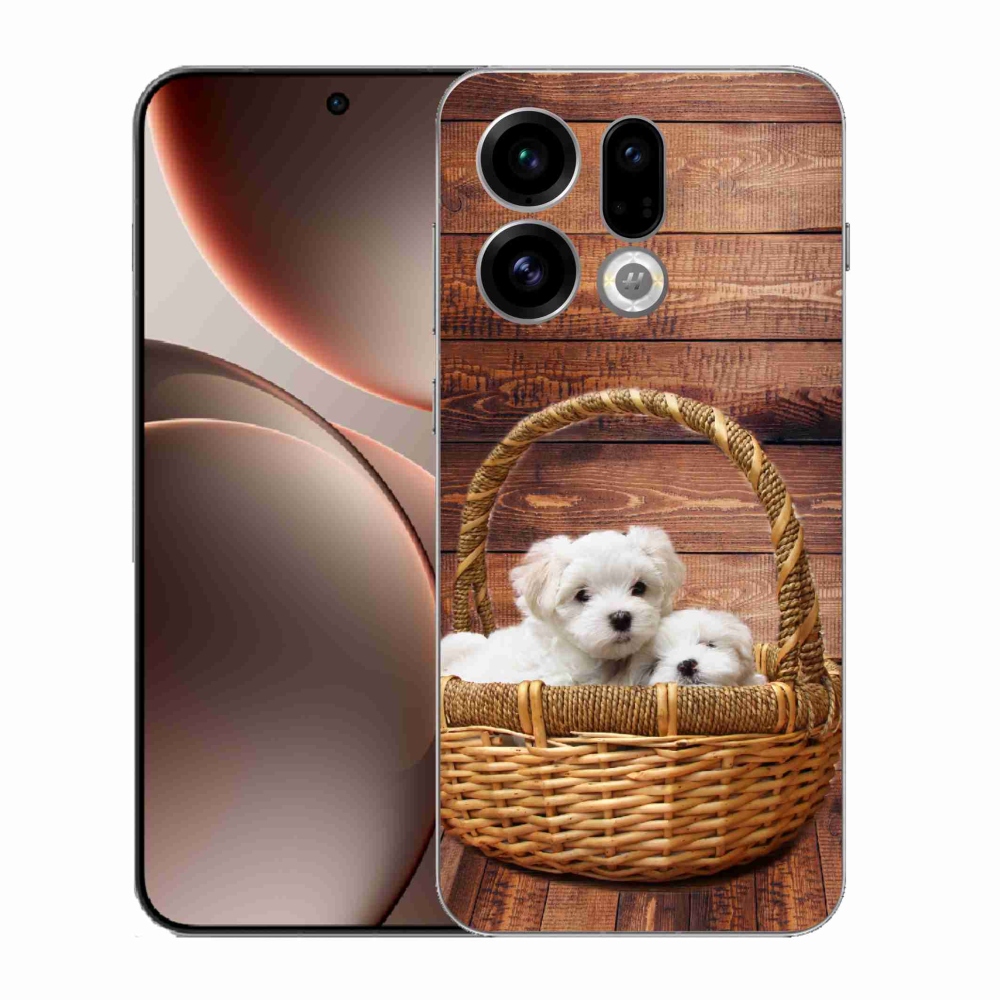 Gél borítás mmCase az Oppo Find X9-hez - kölyökkutyák
