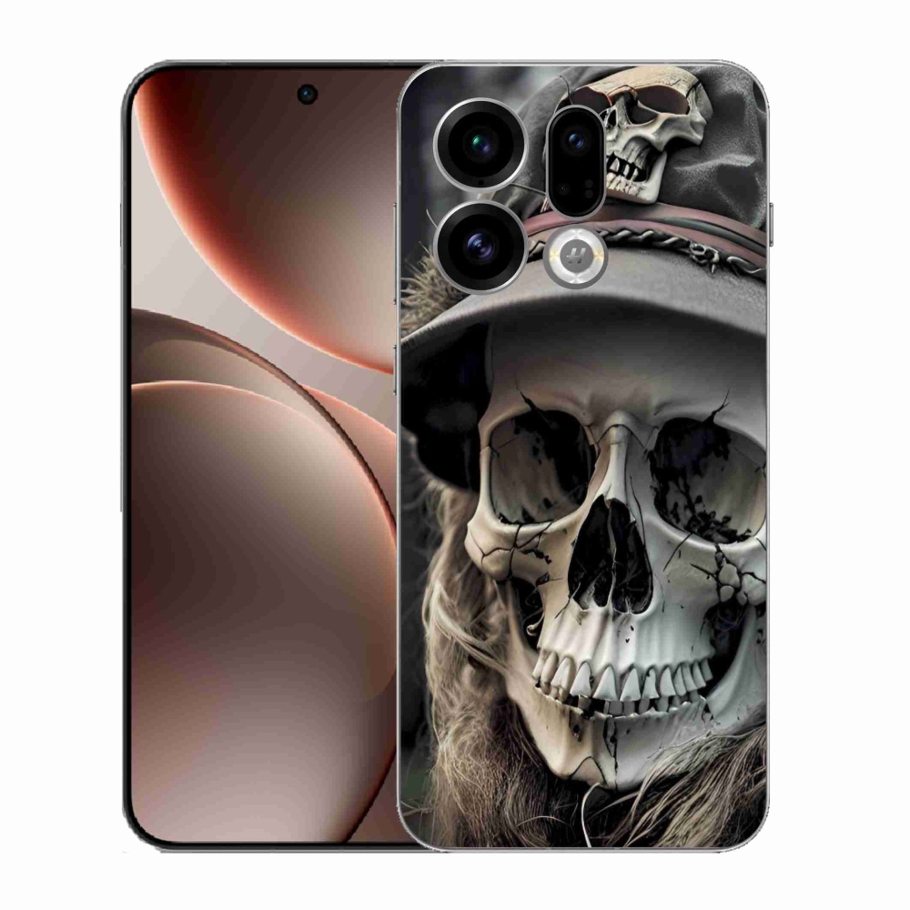 Gél borítás mmCase az Oppo Find X9-hez - sötét koponya
