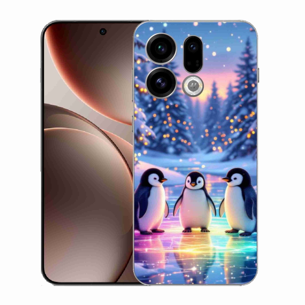 Gél borítás mmCase az Oppo Find X9-hez - Pingvinek