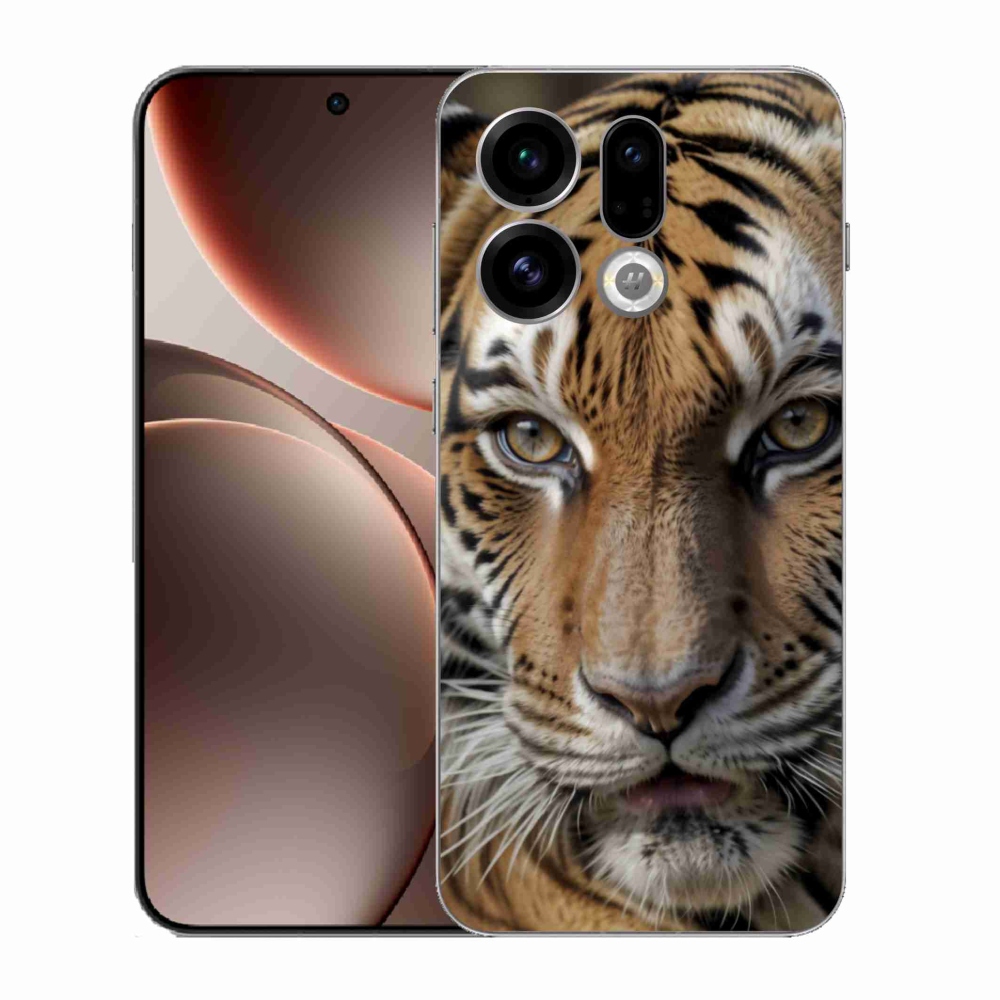 Gél borítás mmCase az Oppo Find X9-hez - tigris nézet