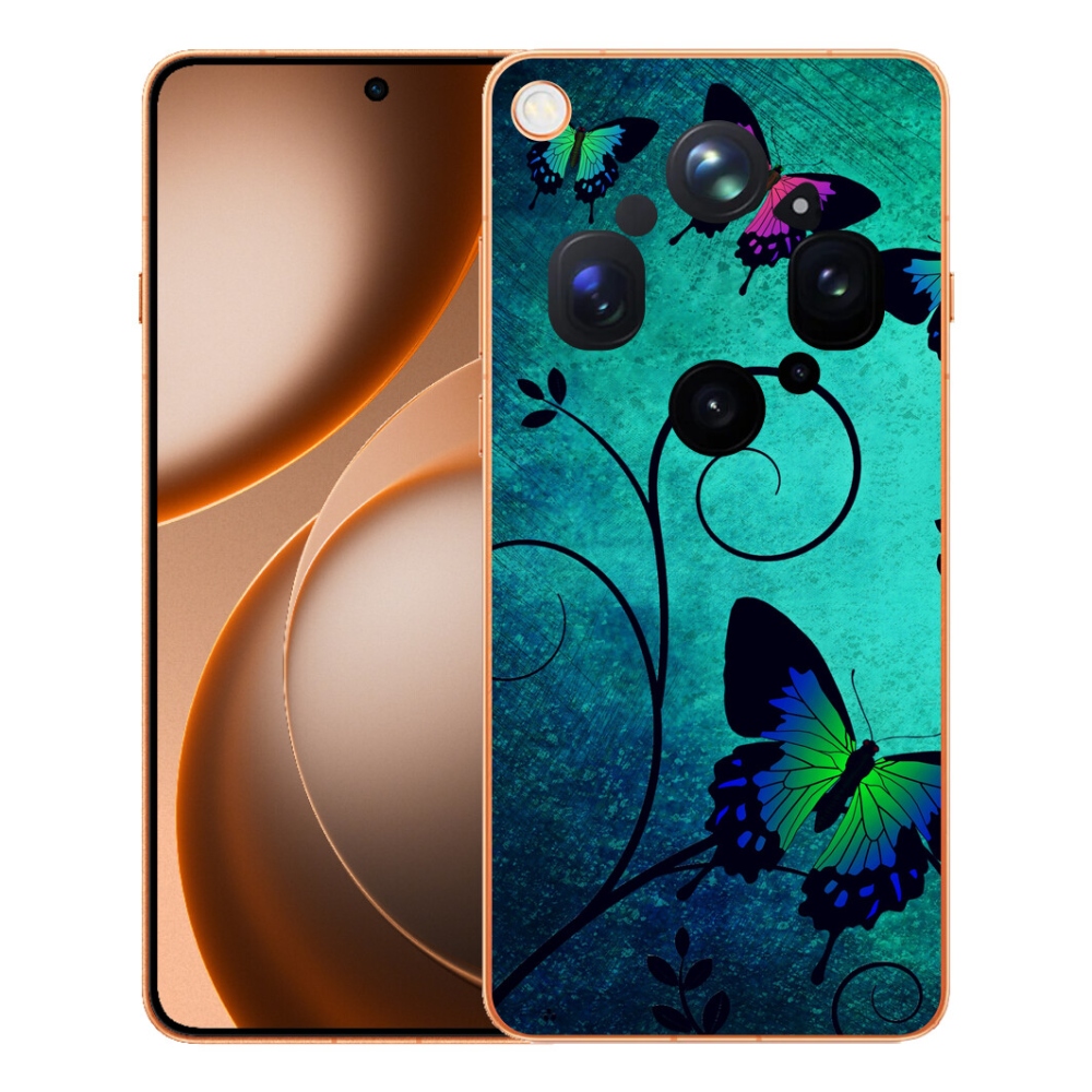 mmCase géltok az Oppo Find X9 Ultra-hoz – színes pillangók