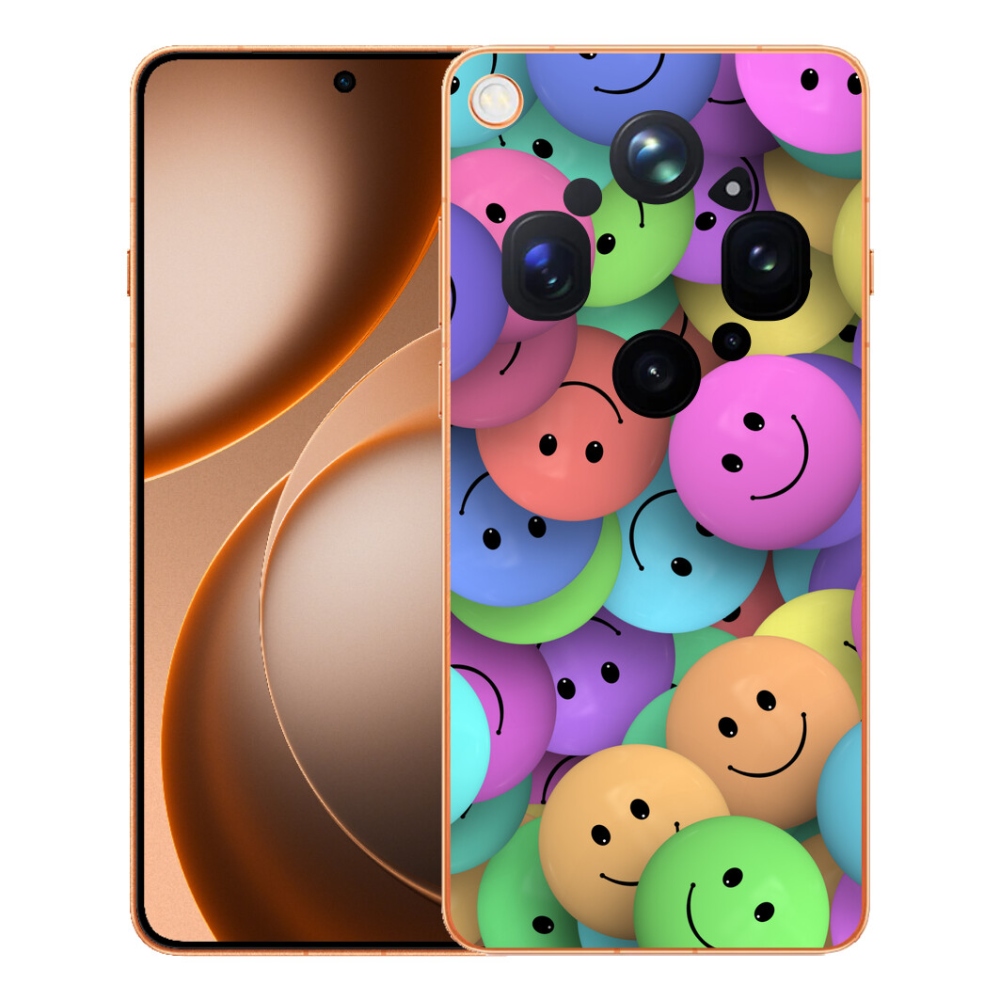 mmCase gél tok az Oppo Find X9 Ultra-hoz – színes smiley-k