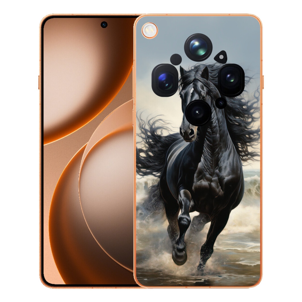 mmCase gélhuzat az Oppo Find X9 Ultra-hoz – futó fekete ló