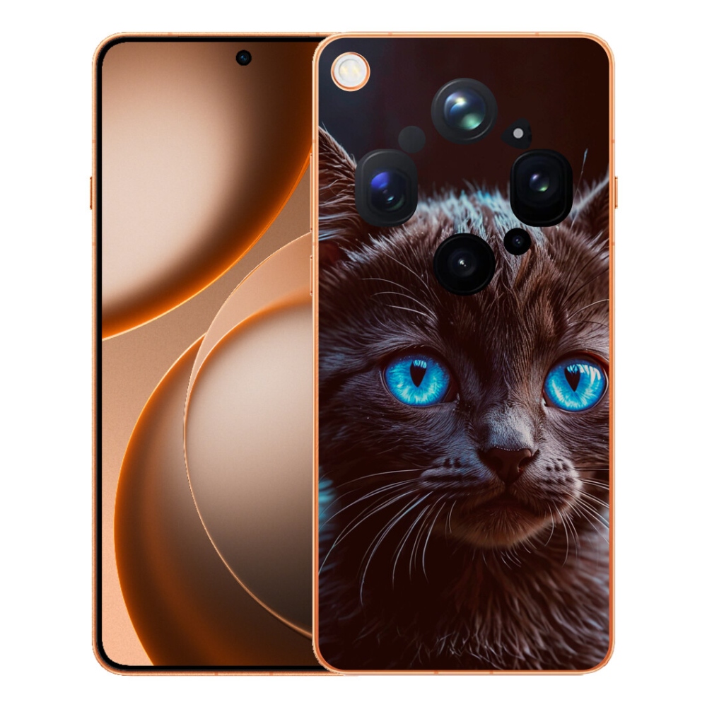 mmCase gél tok az Oppo Find X9 Ultra-hoz – fekete cica 2